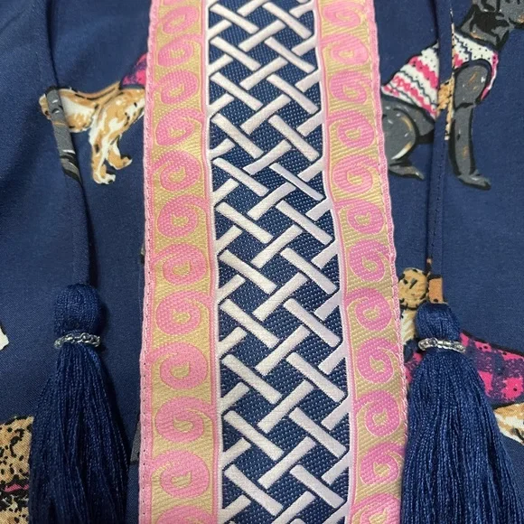 Simply Southern Dog Puppy Navy Dress - Picture 9 of 10